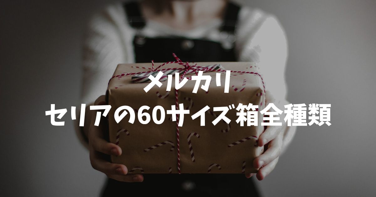 セリアのメルカリ60サイズ箱全種類！売り場やダイソーとの違いも解説